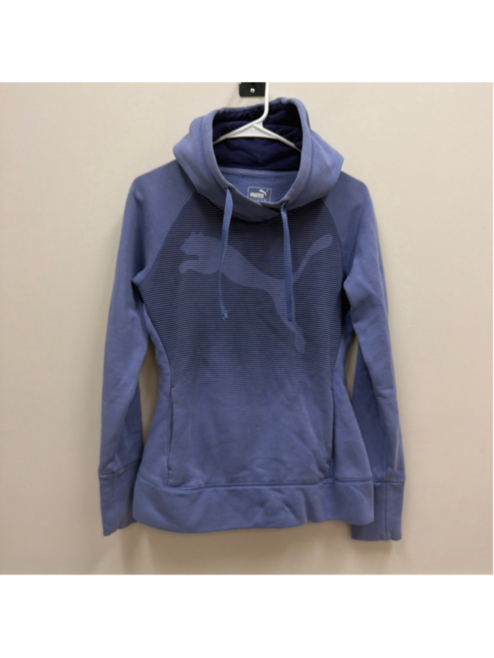 Puma Slim Fit Kangaroo Pocket Cat Logo Hoodie Sweatshirt Sz Small!